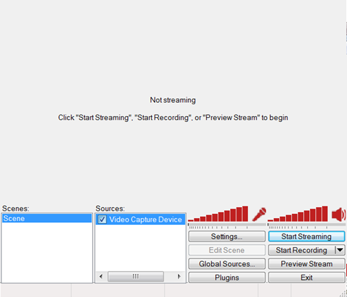 Now stop preview and start streaming